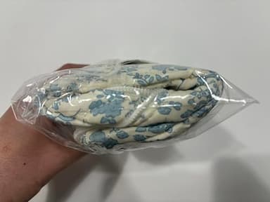 Prite Large Makeup Bag Cute Cosmetic Bag for Women Floral Coquette Aesthetic Toiletry Bag Travel Make Up Organizer Bag(Blue Flower) - Image 13