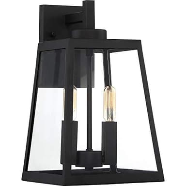 NUVO 60/6582 Halifax 2 Light Medium Lantern, Matte Black Finish, 13.50x8.50x8.00 - Image 2