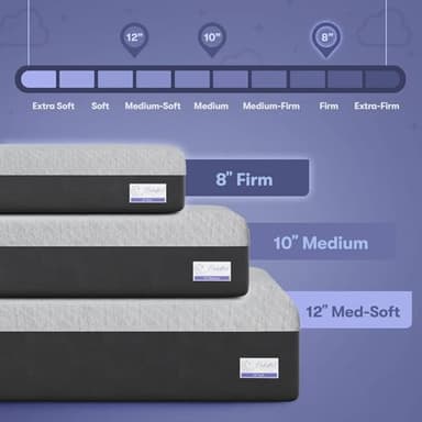Celestial Sleep Gel Memory Foam Mattress in a Box, Made in The USA, CertiPUR-US® Certified Foam, Oeko-Tex, and Fiberglass-Free Certified Bed, 10 inch Medium - Queen - Image 6