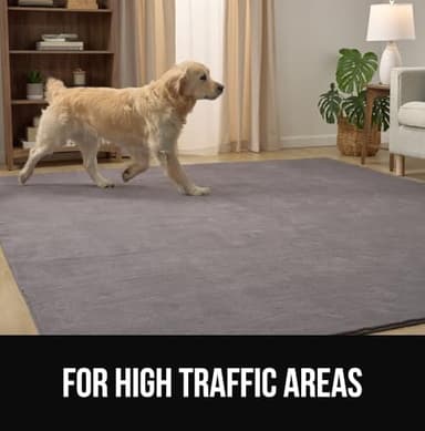 GORILLA GRIP Slip Resistant Soft Washable Stain Resistant Area Rug, 5x7, Plush Thick Carpet for Bedroom Living Room, No Shed Floor Rugs, Pet Friendly, Dorm Essentials, Kid Nursery Home Decor, Black - Image 9
