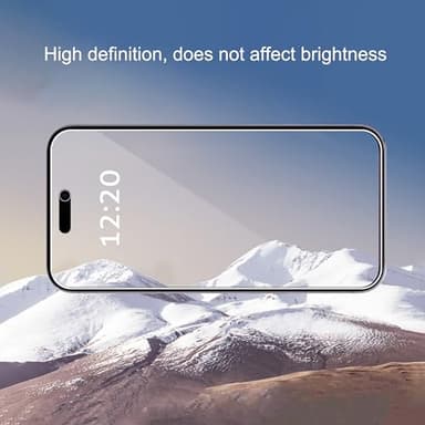 Ailun 3 Pack for iPhone 17 Pro Privacy Screen Protector [6.3 inch] with installation frame, Anti Spy Private Tempered Glass Anti-Scratch Case Friendly - Image 3
