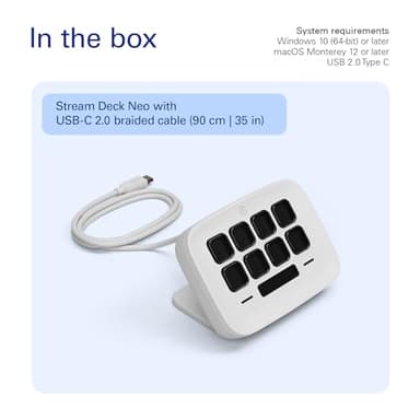 Elgato Stream Deck Neo – 8 Customizable Keys, 2 Touch Points, Speed Through Tasks & Workflows - Control Word, Excel, PowerPoint, Teams, Zoom, Spotify and more, Drag-’n-Drop Setup - Works with Mac & PC - Image 10