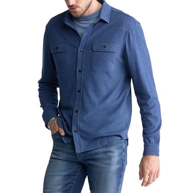 Buffalo David Bitton Men's Long Sleeve Button Down Blanket Shirt, Mirage - Image 2