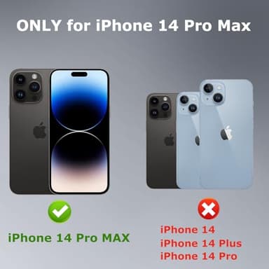 Stroson for iPhone 14 Pro Max Case, [Built-in Screen Protector] Heavy Duty Military Grade Drop Protection Cover Shockproof Phone Case for iPhone 14 Pro Max with Kickstand & Belt Clip Holster (Orange) - Image 7