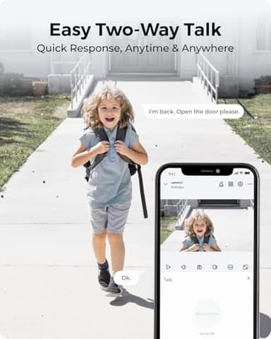 REOLINK 2K 3MP Solar Wireless Security Camera Outdoor, Spotlight Night Vision, 2.4GHz WiFi, Solar/Battery Powered Home Surveillance, Smart AI Detection, No Subscription, Local Storage, Argus 3E Kit - Image 5