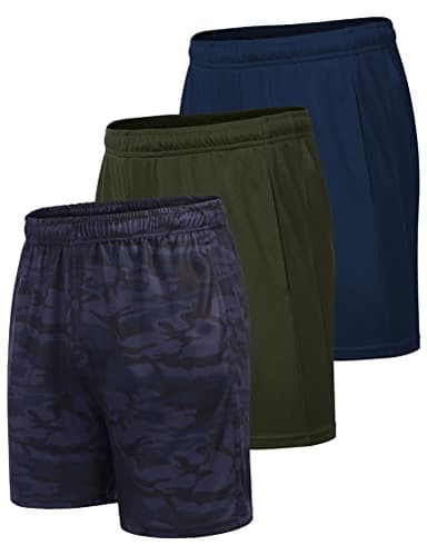 COOFANDY Men's Workout Athletic Running Shorts with Drawstring 3 Pack for Basketball Rugby Sports Shorts with Pocket - Image 2