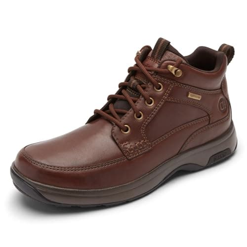 Dunham Men's 8000 Mid Boot Ankle, Dark Brown Leather, 16 X-Wide - Image 1