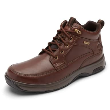 Dunham Men's 8000 Mid Boot Ankle, Dark Brown Leather, 16 X-Wide - Image 1