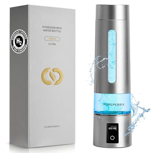 Hydrogen Water Bottle Generator - Up to 8100 PPB | Certified H2 Generator-Portable Alkaline Water Pitcher | 3 Hydrogen Modes| Platinum-Iridium Catalyst | Healthy Gift - Image 1