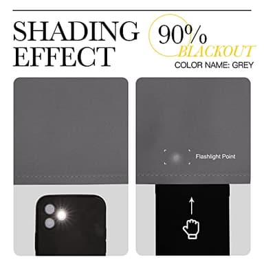 NICETOWN Thermal Insulated Grommet Blackout Curtains for Bedroom (2 Panels, W42 x L63 -Inch, Grey) - Image 5