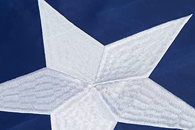 Homissor Texas Flag 5x8 Feet - Embroidered Star Sewn Stripes Outdoor Heavy Duty 210D Oxford Nylon Flags Vivid Color - Canvas Header Brass Grommets and 4 Stitch Hemming USA Flag - Image 4