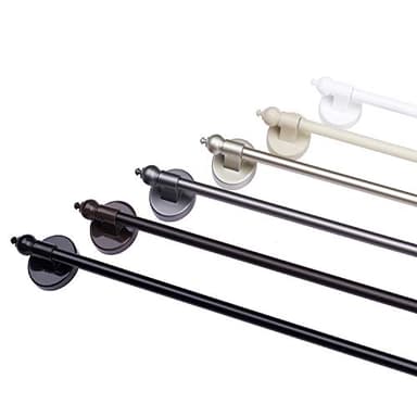 WL.Rocaille Magnetic Curtain Rods for Metal Doors and Window, Multi-Use Adjustable Appliances for Iron and Steel Place, Magnetic Towel Bar 16 to 28 Inch, 2 pack, Champagne - Image 8