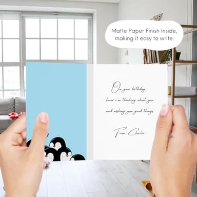 ALY LOU Funny Anniversary & Birthday Card – Punny Greeting Card Blank Inside, Cute & Perfect for Couples, Him, Her, Husband, Wife, Girlfriend, Boyfriend (Life Is Sweeter With You As My Heater) - Image 5