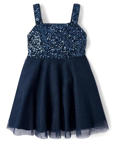 The Children's Place,Girls,Sleeveless Dressy Dresses,Tidal Sequin Mesh,14 - Image 1