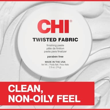 CHI Twisted Fabric, Moisturizing Styling Paste For Sculpting & Molding Hair, Creates A Brilliant Finish, Sulfate, Paraben, & Cruelty-Free, 2.5 Oz - Image 2