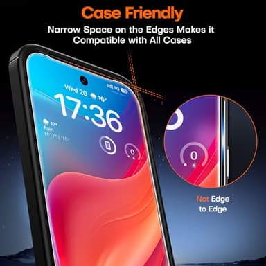 TOCOL for Google Pixel 10 Pro XL Screen Protector 6.7 9H Hardness Military Grade Shatterproof HD Tempered Glass for Full Coverage Easy Installation 2 Pack - Image 2