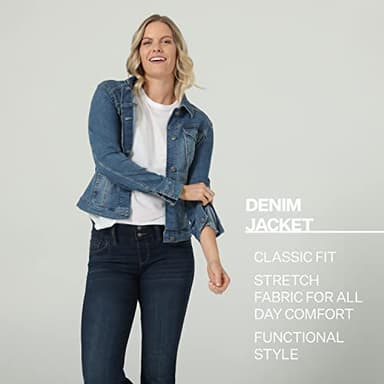 Riders by Lee Indigo Denim Jacket, Weathered, X-Large - Image 5
