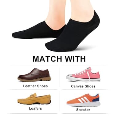 wernies No Show Socks Women Low Socks Non Slip Flat Boat Line 4/8 Pairs - Image 6