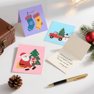 40 Sheets Colored Cardstock Colorful Card Stock Paper Color Cardstock Paper 8.5 x 11 Thick Card Stock Printer Papers for Inkjet Printing Office School Home DIY Crafts Decors Christmas Card Making - Image 9