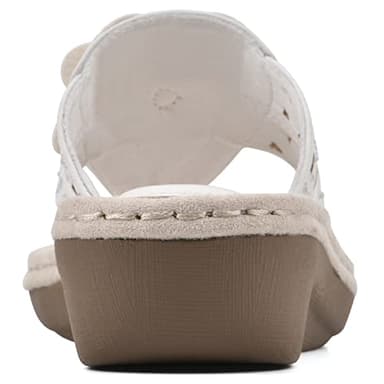 CLIFFS BY WHITE MOUNTAIN Cynthia Women's Thong Sandal, White/Smooth, 8 M - Image 5