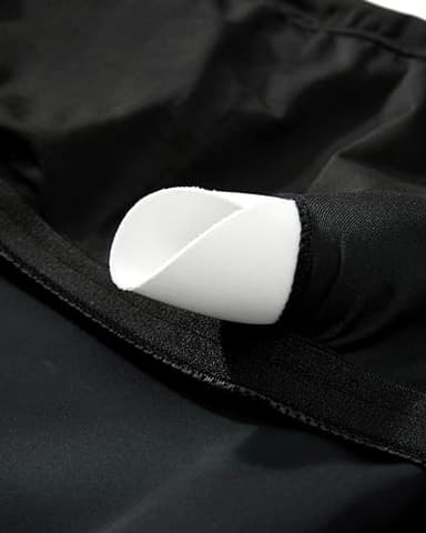 SUUKSESS Women Slimming Tummy Control Tankini Bathing Suits Ruffle High Waisted High Neck 2 Piece Swimsuits(Black,XL) - Image 6