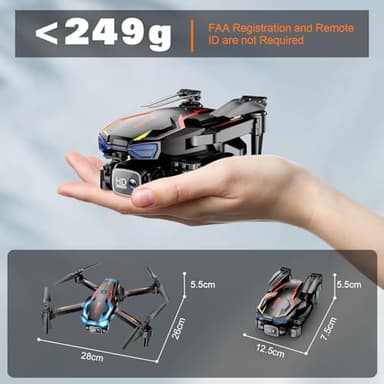 2K HD FPV Drone with Camera for Adults - Altitude Hold, One-Key Takeoff/Landing, 3 Speed Modes, Headless Mode, 2 Batteries, Foldable & Portable, Best Gifts for Beginners, Teen Boys & Girls, Orange - Image 7