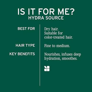 Biolage Hydra Source Deep Treatment Mask - Nourishes & Smooths, For Dry Hair, Infused with Micro-Filtered Aloe Vera & Fermented Hyaluronic Acid, Vegan & Paraben-Free, Packaging May Vary - Image 5