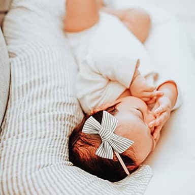 Niceye Baby Girl Bows and Headbands, Stretchy Nylon Hairbands Hair Bows for Newborns, Infants, Toddlers - Handmade Baby Hair Accessories for Girls - Image 6