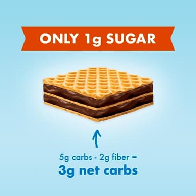 Rip Van Wafels Dark Chocolate Mini Wafer Cookies - Healthy Snacks - Mini Keto Cookies - Keto Snacks - Low Carb, Low Sugar (1g), Low Calorie and Vegan Snack - 28 Count - Image 5