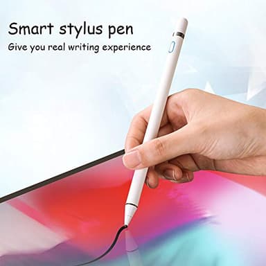 DOGAIN Active Digital Stylus Pen for Touchscreen, Stylus Pencil for Apple iPad mini/Pro/Air, Samsung, iPhone, Android and Most Phone & Tablet, 1.5mm Fine Point Rechargeable Pens - White - Image 5