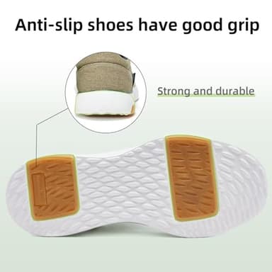 OrthoComfoot Orthopedic Durable Shoes for Mens, Comfortable Plantar Fasciitis Loafers for Ball of Foot Pain, Diabetic Supportive Slip-On for Lower Back Khaki Size 11.5 - Image 7