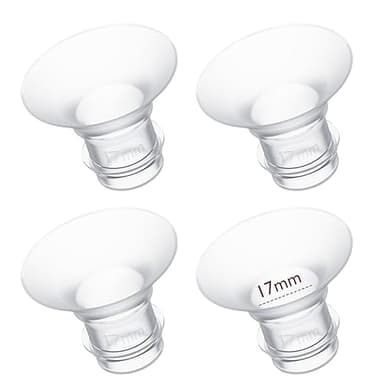 Momcozy Flange Insert 17mm Compatible with 24mm Flange/Shield of Most Pumps, Insert for Breast Pump Replacement Accessories, 4PCS 17mm - Image 1