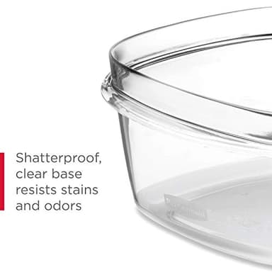 Rubbermaid 28-Piece Clear/Grey Food Storage Containers, Premium Snap Bases, and Various Size Lids, Perfect for Meal Prep, Leftovers, and Dishwasher Safe - Image 2