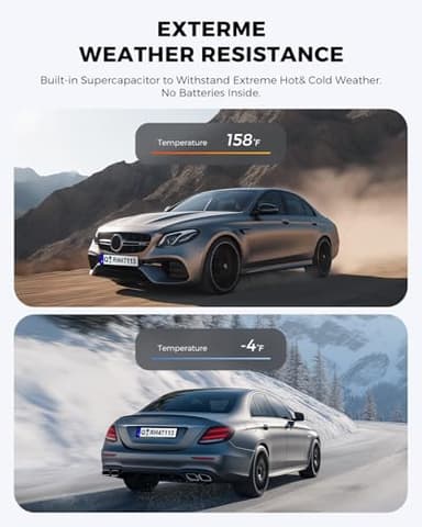 Dash Cam Front and Rear: 4K+1080P FHD Dual Dash Camera for Cars with Night Vision, 2 Channel HDR Dash Camera, 24H Parking Mode Car Camera, Built-in GPS, WiFi 6, Free 64GB Card - Image 4