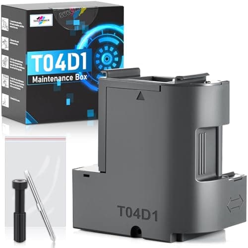 T04D1 Maintenance Box for EcoTank ET-15000 ET-3760 ET-3850 ET-4850 ET-4760 ET-3750, T04D100 Ink Maintenance Box for ET15000 ET-4750 ET-3830 ET-3843 ET-5150 ET-2980 ET3760 Printer, TO4D1/04D1/EWMB2 - Image 1