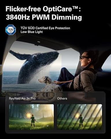 RayNeo Air 3s Pro AR/XR Glasses - 201'' 1200 Nits 120Hz HueView 2.0 Video Display Glasses, Smart Gaming Glasses for iPhone 16,15/Android/Mac/Switch 2/PS5/SteamDeck - Next-Gen Personal Theater - Image 5