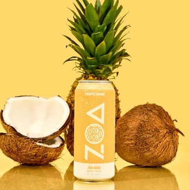 ZOA Zero Sugar Energy Drinks, Pineapple Coconut - Sugar Free with Electrolytes, Healthy Vitamin C, Amino Acids, Essential B-Vitamins, and Caffeine from Green Tea - 16 Fl Oz (12-Pack) - Image 4