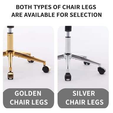 YISHENG Velvet Office Desk Chair with Gold Base, with Wheels,Modern Height Adjustable 360 Degree Swivel Upholstered Vanity Chairs with Arms for Living Room Bedroom, Beige,Khaki - Image 9