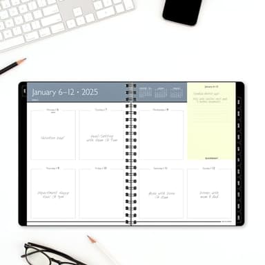 AT-A-GLANCE 2025 Planner, Weekly & Monthly, 8" x 11", Large, QuickNotes, Black (7603520525) - Image 2