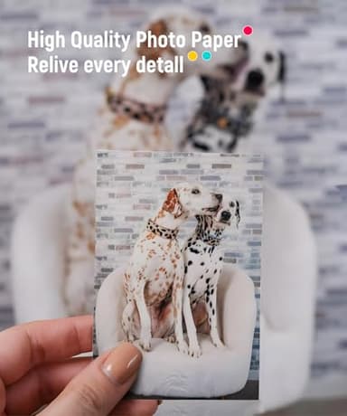 Liene Zink Photo Paper 2x3" 50 Sheets, Premium Photo Printer Paper w/Adhesive Back, Waterproof, Smudge Proof, Tear Proof, Instant Photo Paper - Image 3