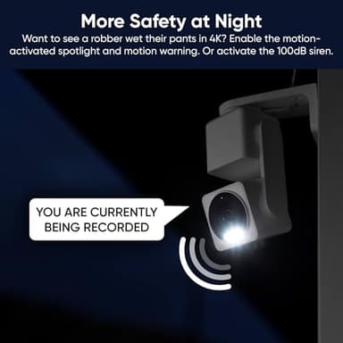 WYZE Cam Pan v4, 4K Smart Security Camera, AI Indoor/Outdoor Cameras for Home Security, Baby & Pet, Color Night Vision, 360° Pan/Tilt/8 x Digital Zoom, 2.4G & 5G, Works with Alexa & Google Assistant - Image 7