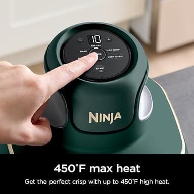 Ninja Crispi 5-in-1 Portable Glass Air Fryer, 4-QT, 2.5-QT & 6-Cup Glass Containers with Crisper Plates & Storage Lids, Microwave, Freezer & Dishwasher Safe, British Racing Green, FN103BF - Image 13