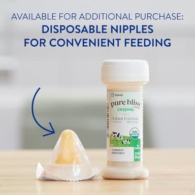 Pure Bliss by Similac Organic Infant Formula, Easy to Digest, USDA-Certified Organic, Ready to Feed, 2-fl-oz Bottle, Pack of 48 - Image 12