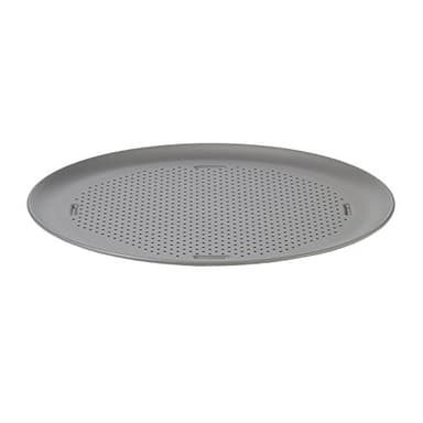 Calphalon Nonstick Pizza Pan, 16", Heavy-Gauge Steel, Perforated for Crispy Crust, Silver