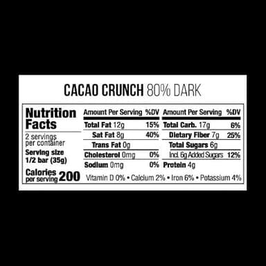 Taza Chocolate Organic Amaze Bar 80% Stone Ground, Cacao Crunch, 2.5 Ounce (10 Count), Vegan - Image 5