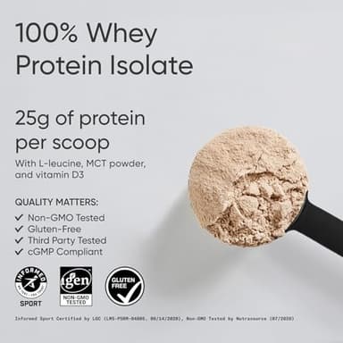 Sports Research Whey Protein - Sports Nutrition Whey Isolate Protein Powder for Lean Muscle Building & Workout Recovery - 5 lb Bag Bulk Protein Powder 25g per Serving - Dutch Chocolate, 60 Servings - Image 2