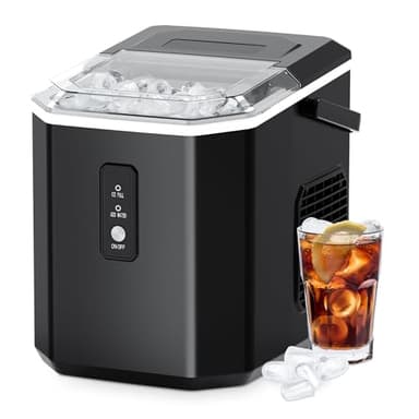 Ice Maker Countertop, Portable Ice Machine with Self-Cleaning, 22lbs/24Hrs, 9 Bullet Ice Cubes in 6 Mins, Ice Basket and Scoop, Ideal for Home, Kitchen, Bar, Camping - Image 1