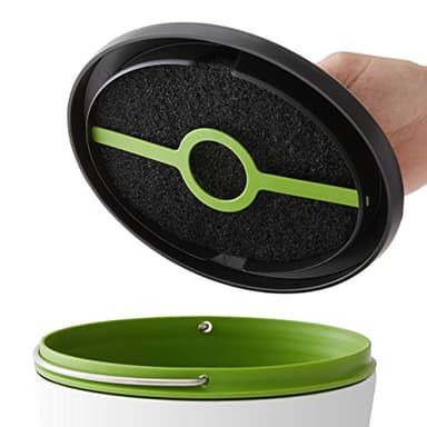 Chef'n 401-420-120 EcoCrock Counter Compost Bin Black and White 3.3 liter 1 - Image 6