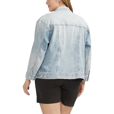 JAG Women's Plus Size Kiara Classic Denim Jacket, Beverly Blue - Image 2