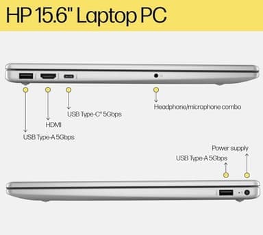 HP 15.6" Laptop Computer for College Student Home Study & Business, 16GB DDR4 RAM, 1TB PCIe SSD, Intel Processor (Beat i3-1115G4), FHD, WiFi 6, BT 5.3, Type-C, HDMI, Webcam, Silver, Windows 11 Pro - Image 5